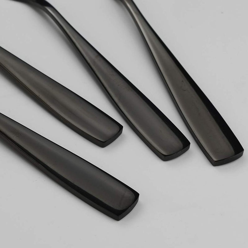 Teyyvn 16-Piece Dessert Fork, Stainless Steel 3-Tines Fork, Appetizer Forks, Black - Image 2